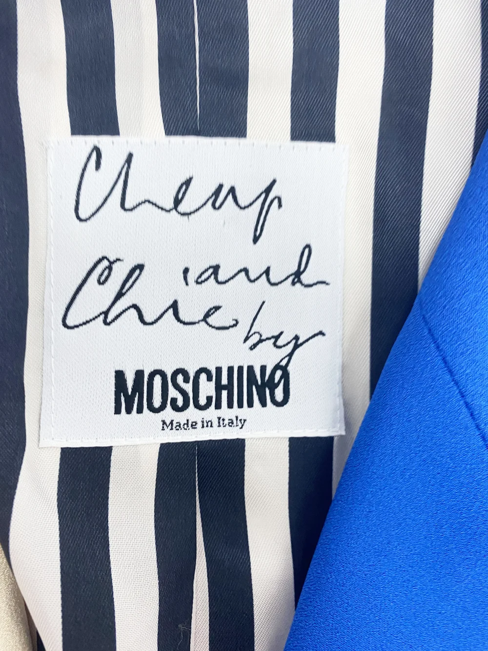 Moschino S/S 1993 Mondrian art is love jacket — JAMES VELORIA